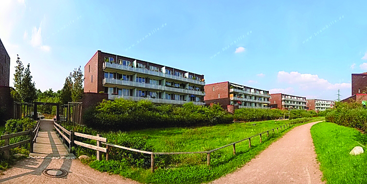 A file photo of a housing complex located in Hamburg, Germany, where the cost of living has been growing steadily. 