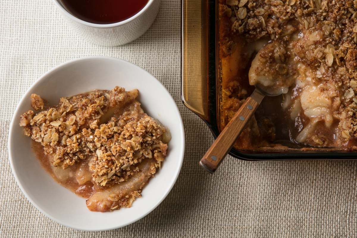 Pear Crumble. (Photo by Goran Kosanovic for The Washington Post)