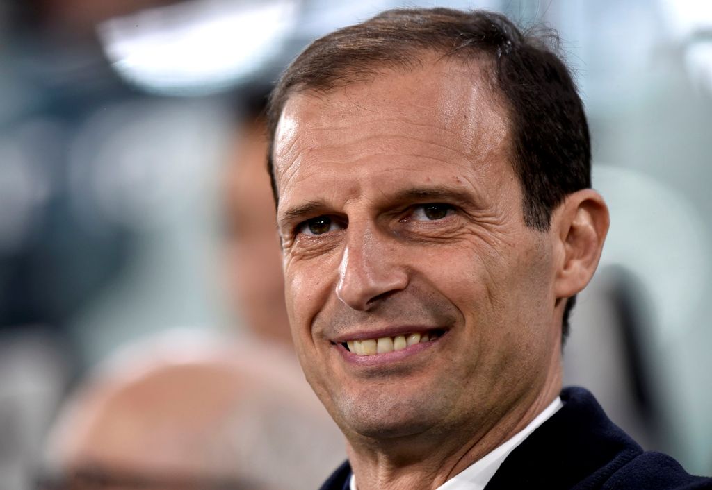 Juventus' coach Massimiliano Allegri before the match . REUTERS/Giorgio Perottino
