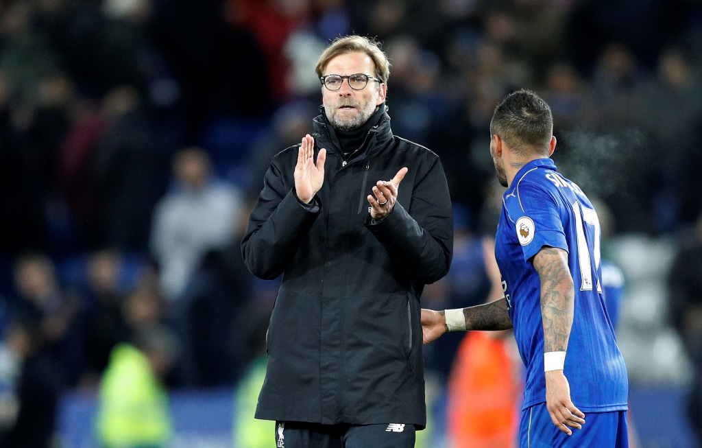 Liverpool manager Juergen Klopp applauds fans after the game Reuters / Darren Staples 
