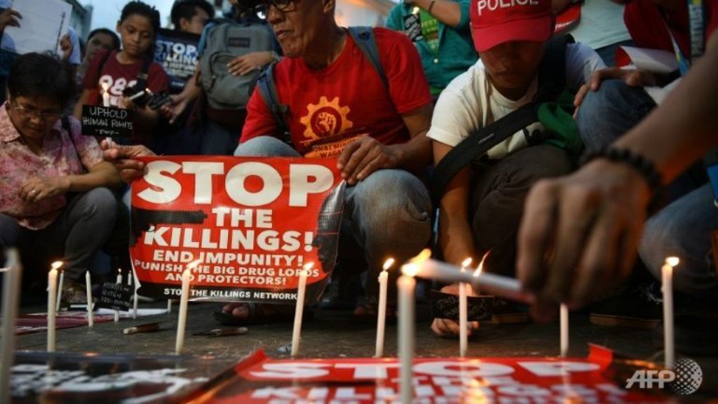 Philippines President Rodrigo Duterte has been repeatedly accused of running death squads during his two decades as Davao mayor and expanding on those tactics in a national war on drugs AFP/TED ALJIBE.