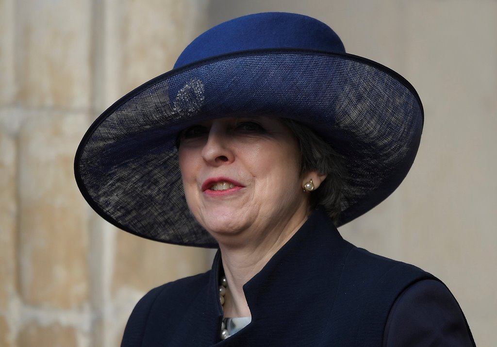 Britain's Prime Minister Theresa May following a Commonwealth Day service at Westminster Abbey in London, Britain March 13, 2017. REUTERS/Toby Melville
