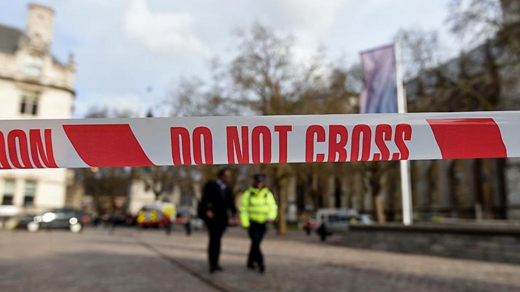 Police take security measures near Parliament square after attack on March 22, 2017 in London. (Kate Green - Anadolu Agency).