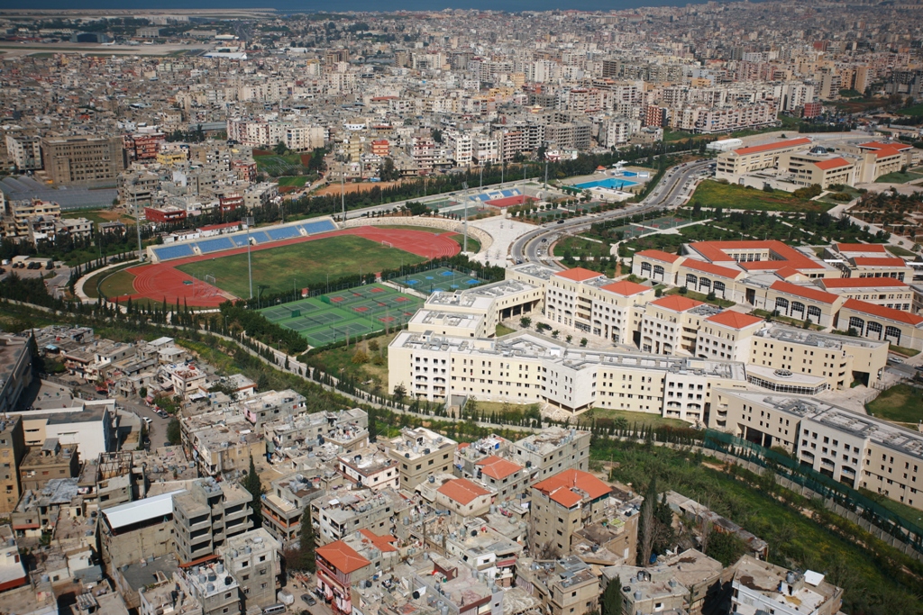 Aerial view of the Lebanese university 