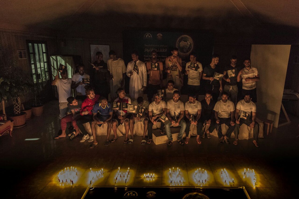 QYH marks Earth hour at its headquarters.