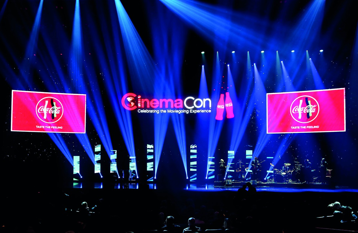 A view of the stage at the Big Screen Achievement Awards during CinemaCon in Las Vegas, Nevada, US. 
