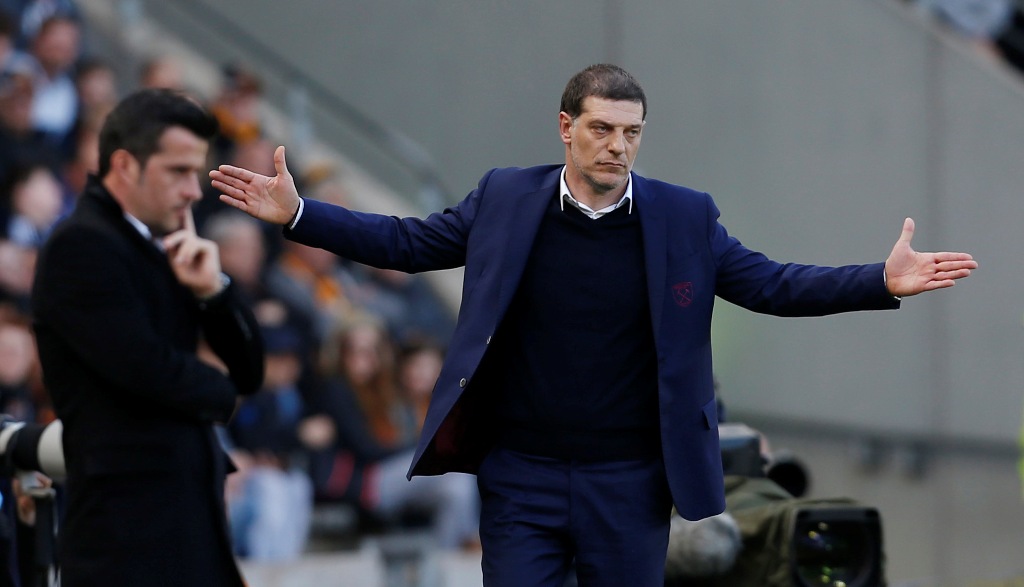 West Ham United manager Slaven Bilic and Hull City manager Marco Silva Action Images via Reuters / Ed Sykes 
