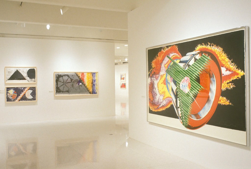 Installation view of James Rosenquist: Time Dust|The Complete Graphics, Walker Art Center, 1993.