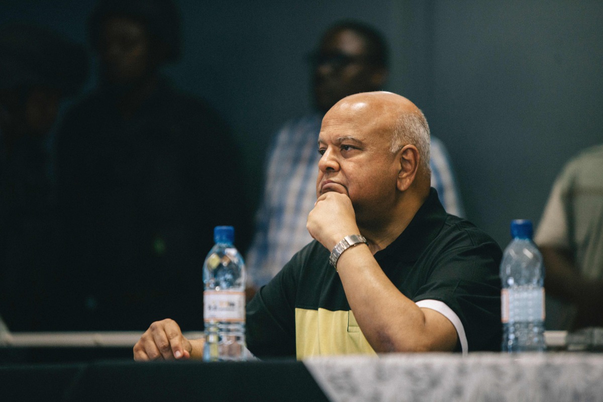 South Africa's sacked finance minister Pravin Gordhan looks on during a memorial for the anti apartheid stalwart Ahmed Kathrada on April 9, 2017 in Durban, South Africa. AFP / Matthew Kay