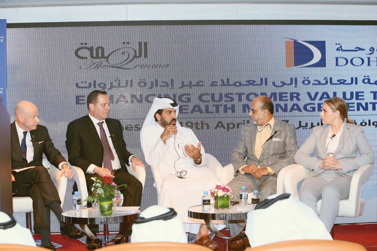 The speakers at the knowledge sharing session at the event.