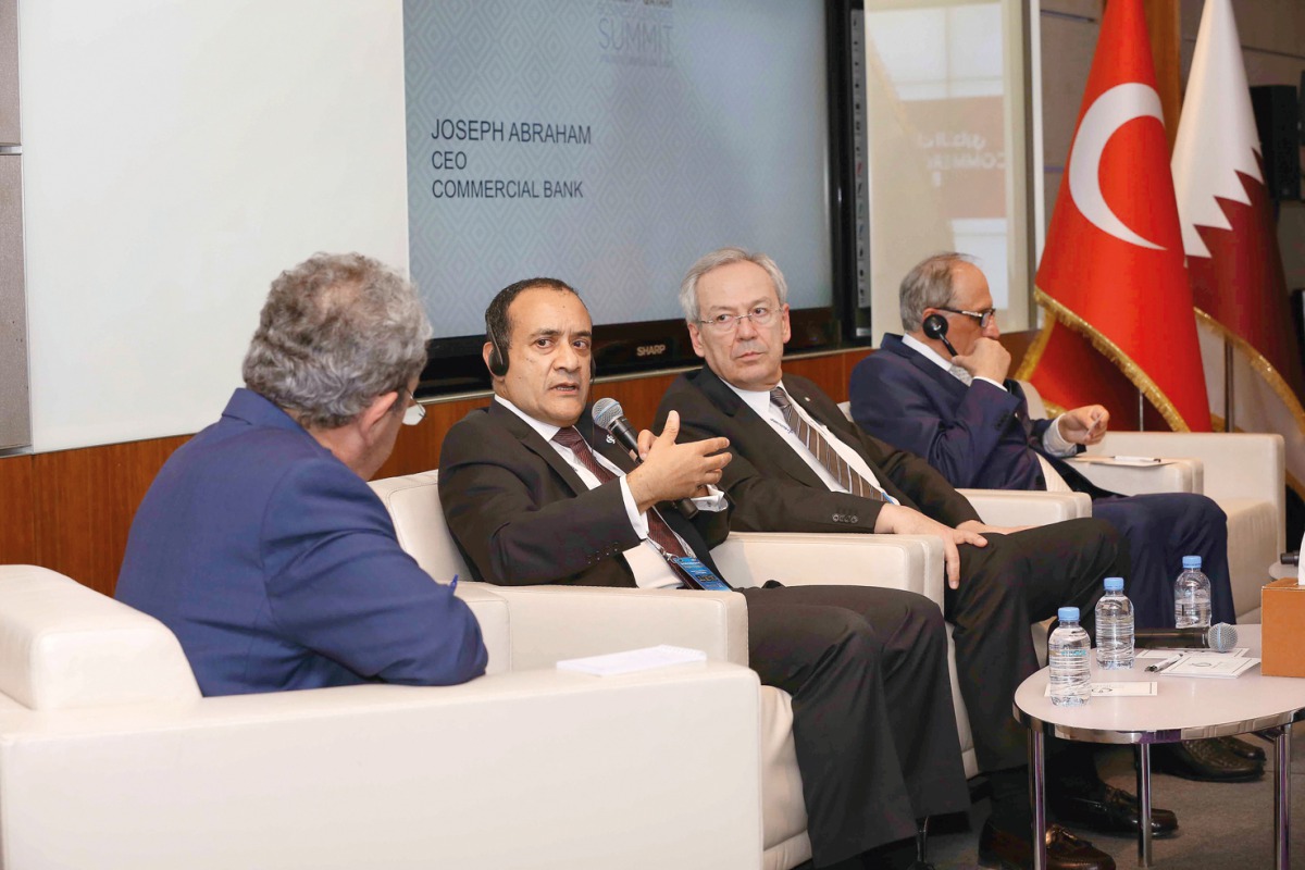 Joseph Abraham, CEO of Commercial Bank, speaking at the event