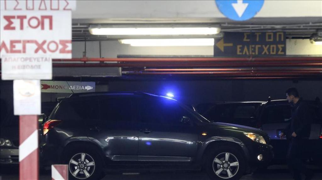 ATHENS, GREECE - APRIL 25 : Three of the 8 Turkish fugitive soldiers are brought to the Court of Athens as part of the new extradition request of Turkey, in Athens, Greece on April 25, 2017. Greek court continues to hear appeal cases for 8 fugitive Turkis