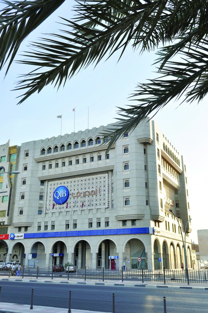 A file photo of QIB's head office  in Grand Hamad Street,  also known as Bank Street.  