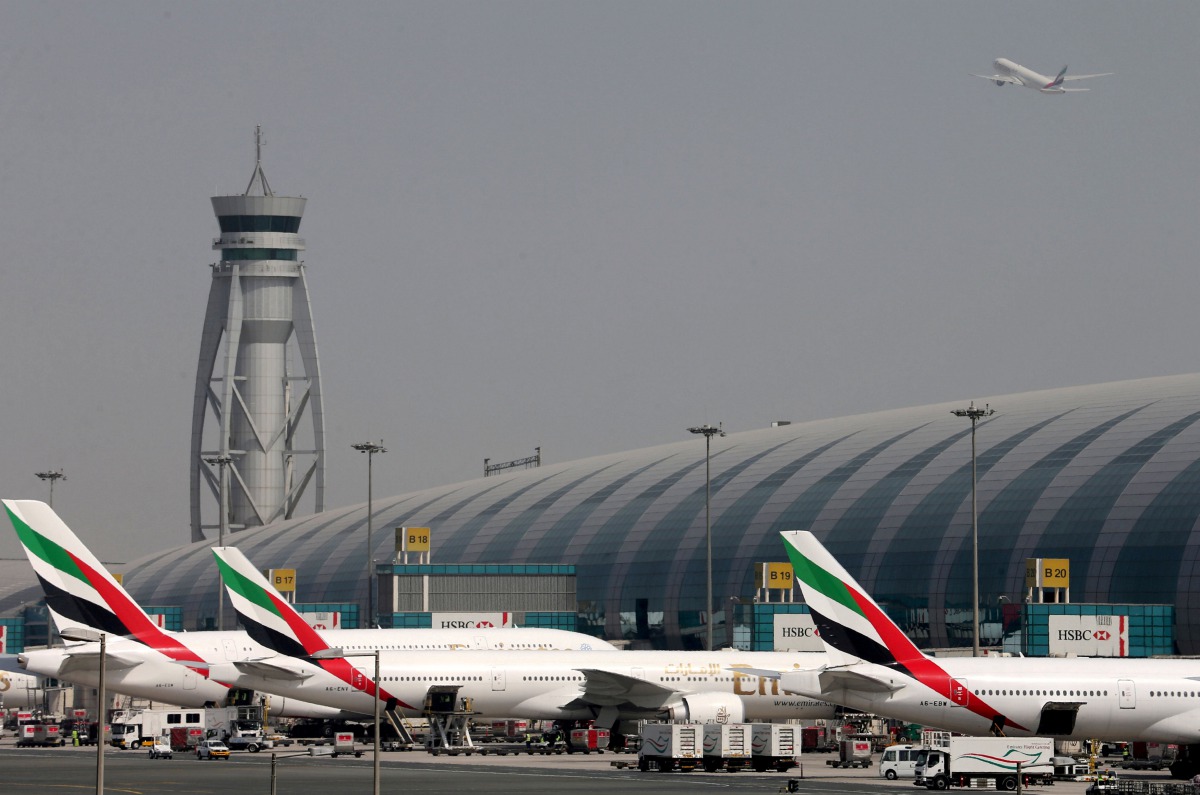 Emirates Airlines aircrafts are seen at Dubai International Airport, United Arab Emirates May 10, 2016. (REUTERS/Ashraf Mohammad/File photo)