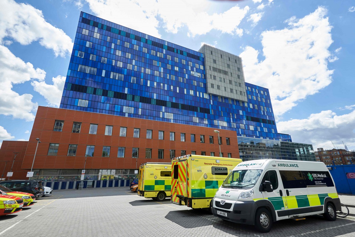 A picture shows the exterior of The Royal London Hospital in London on May 14, 2017. The unprecedented global cyberattack has hit more than 200,000 victims in scores of countries, Europol said on May 14, 2017, warning that the situation could escalate whe