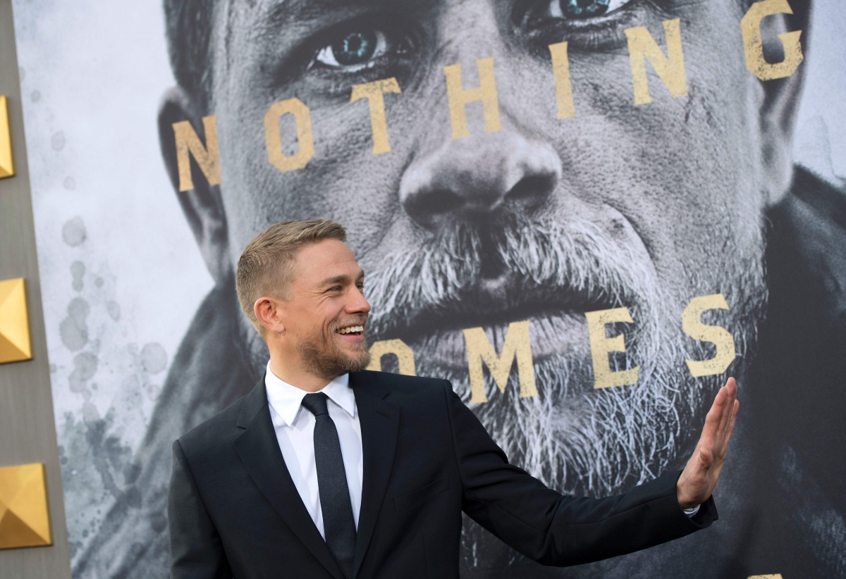 This file photo taken on May 8, 2017 shows actor Charlie Hunnam attends the world premiere of 