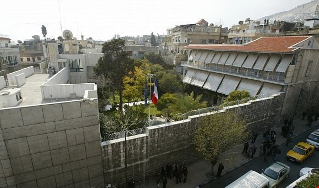 (File Photo) France embassy in Damascus