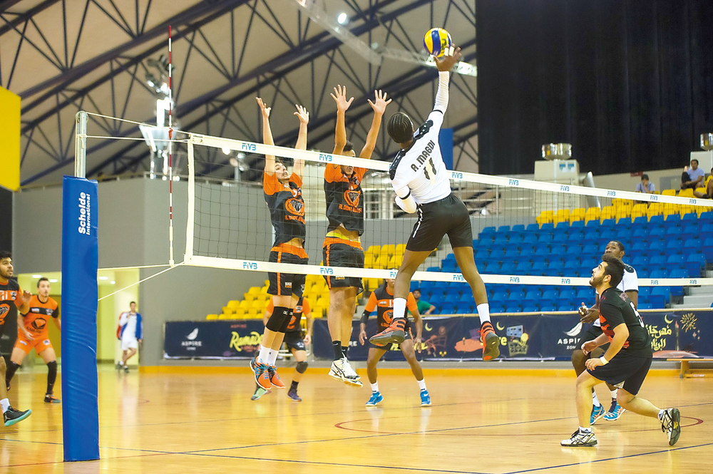 A file picture of the volleyball action at the Aspire Zone's volleyball hall. The two-week Ramadan Sports Festival begins tomorrow.