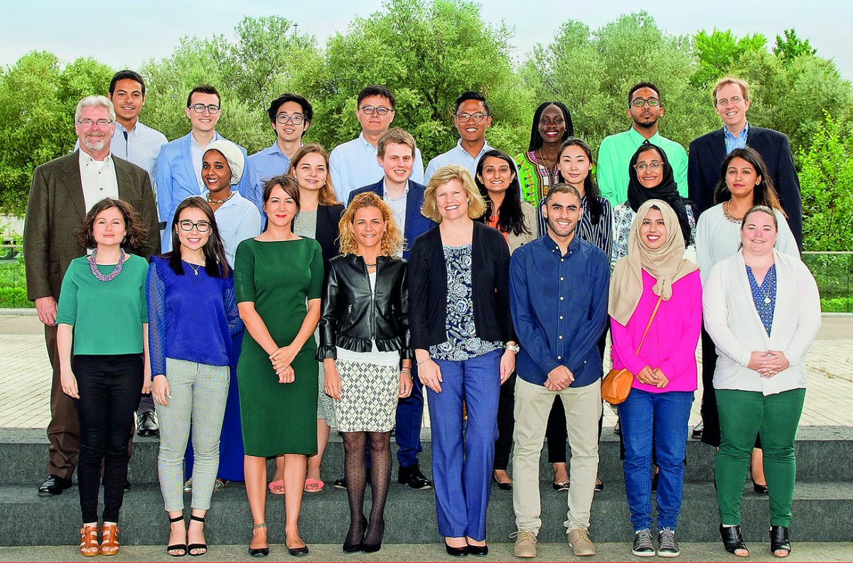 Members of the WISE Learners’ Voice Program 2016-17, with facilitators, at the Madrid residential session. 