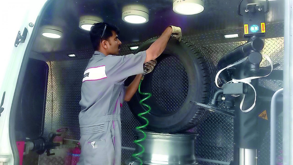 A technician of Amaal's 