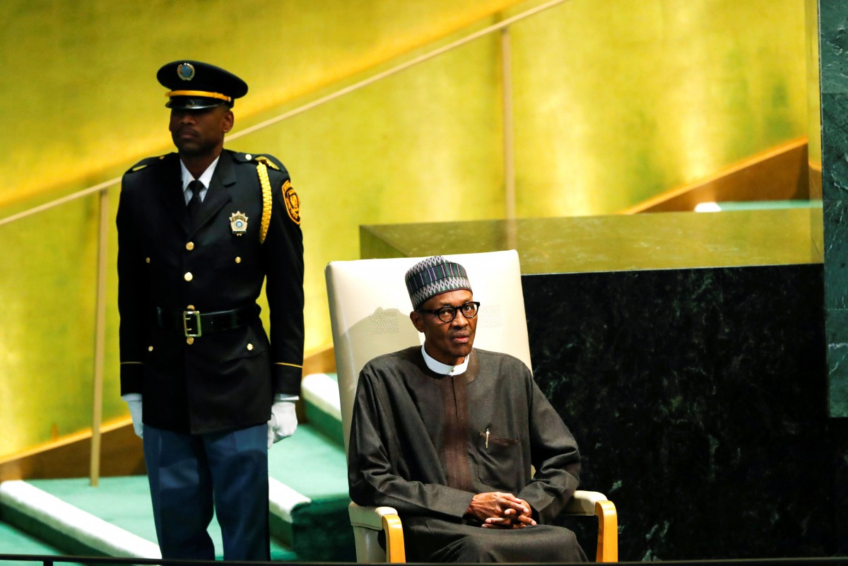 Nigerian President Muhammadu Buhari waits to address the United Nations General Assembly in New York, U.S. September 20, 2016. (REUTERS/Eduardo Munoz/File Photo)