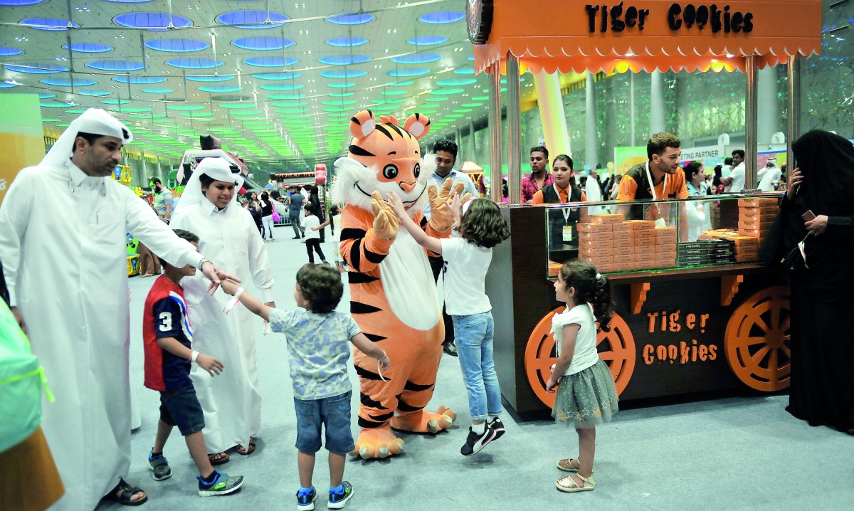 People engaging in various activities during the ongoing Qatar Summer Festival at Doha Exhibition and Convention Center - DECC yesterday. Pics: Kammutty VP / The Peninsula 