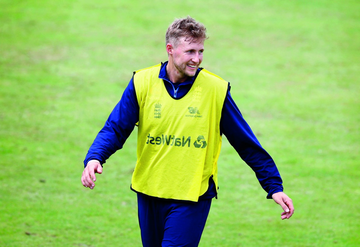 England's Joe Root during nets ahead of first Test against South Africa at Lord's in London.