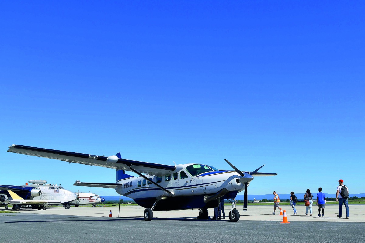 File photo of Hagerstown Regional Airport in Maryland where a nine-seater passenger plane waiting for passengers.