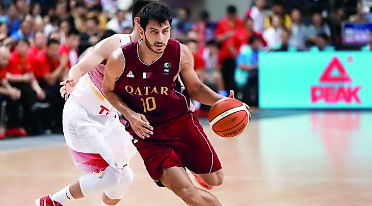 Qatari player Abdulrahman Saad dribbles during a match in this file photo.