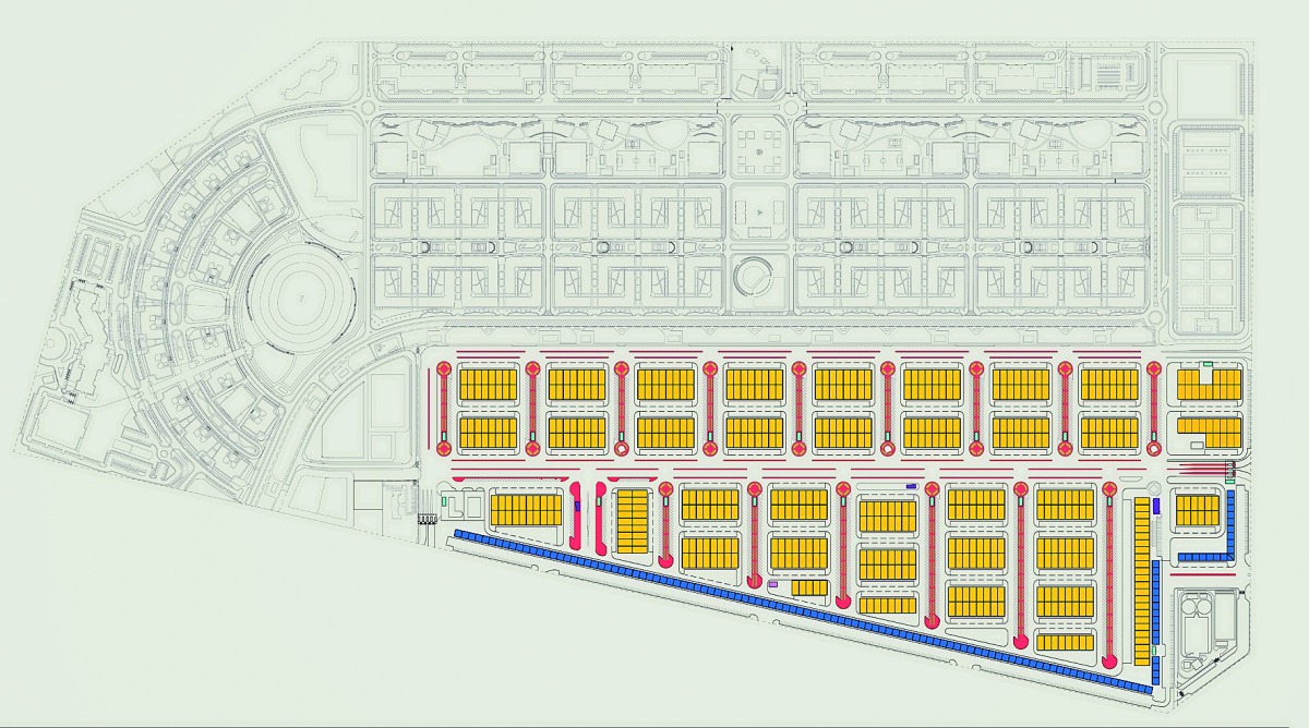 The proposed site for new project at Barwa Al Baraha highlighted 