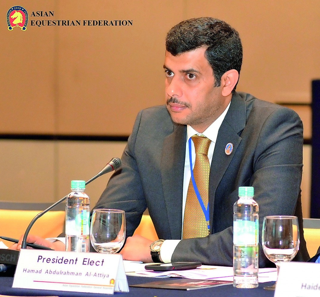 Asian Equestrian Federation President Hamad Abdulrahman Al Attiyah.