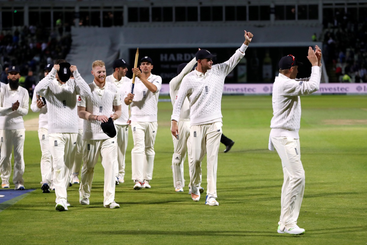 England players celebrate their win after the match Action Images via Reuters/Paul Childs