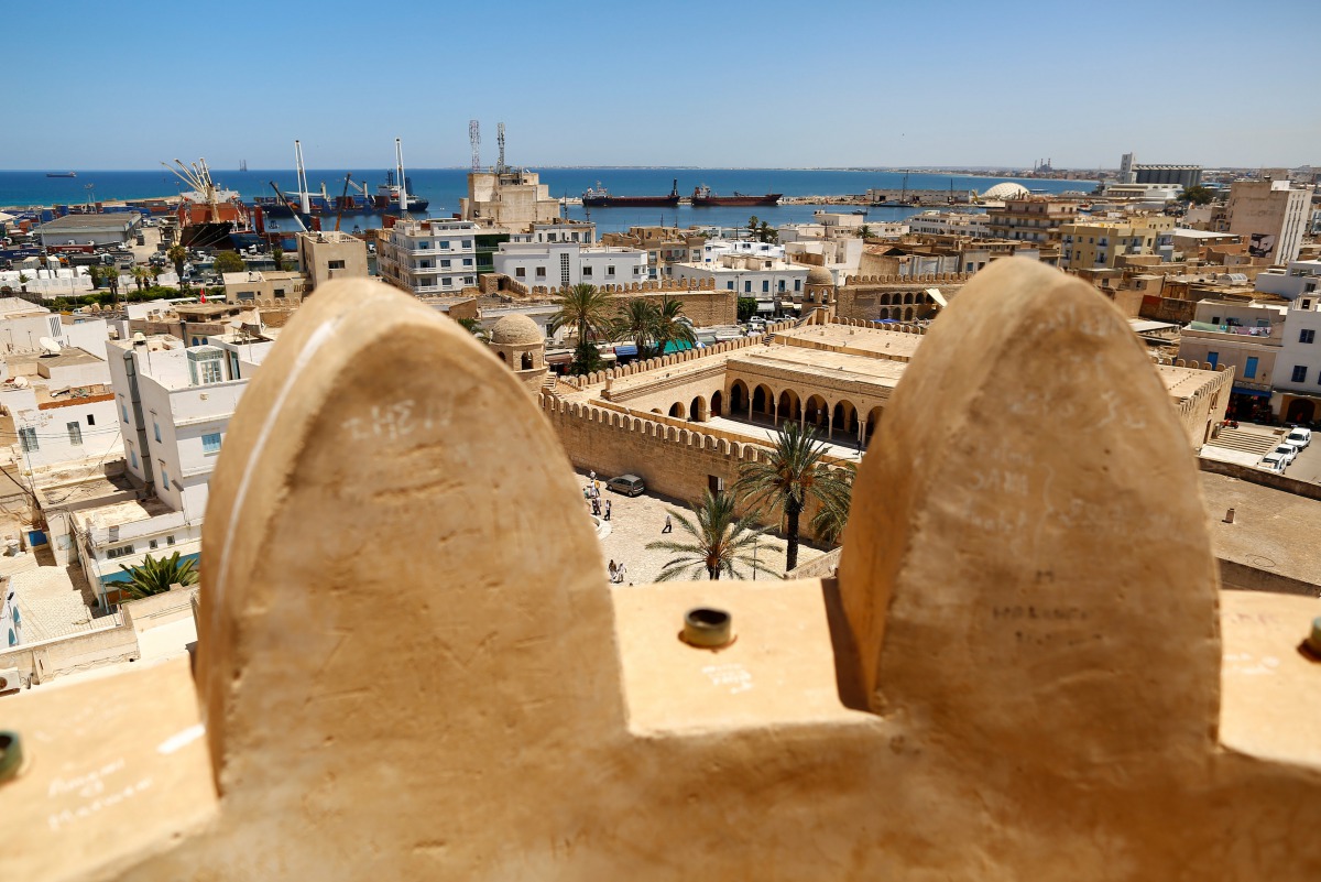 The Sousse port is seen from the lookout tower of the Ribat fortress in the old city of Sousse, Tunisia, June 23, 2016 (REUTERS Zohra Bensemra) 