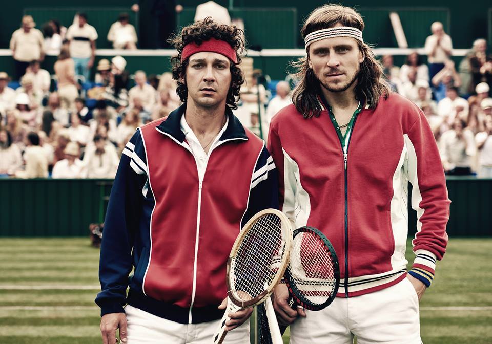 A still from the movie Borg/McEnroe.