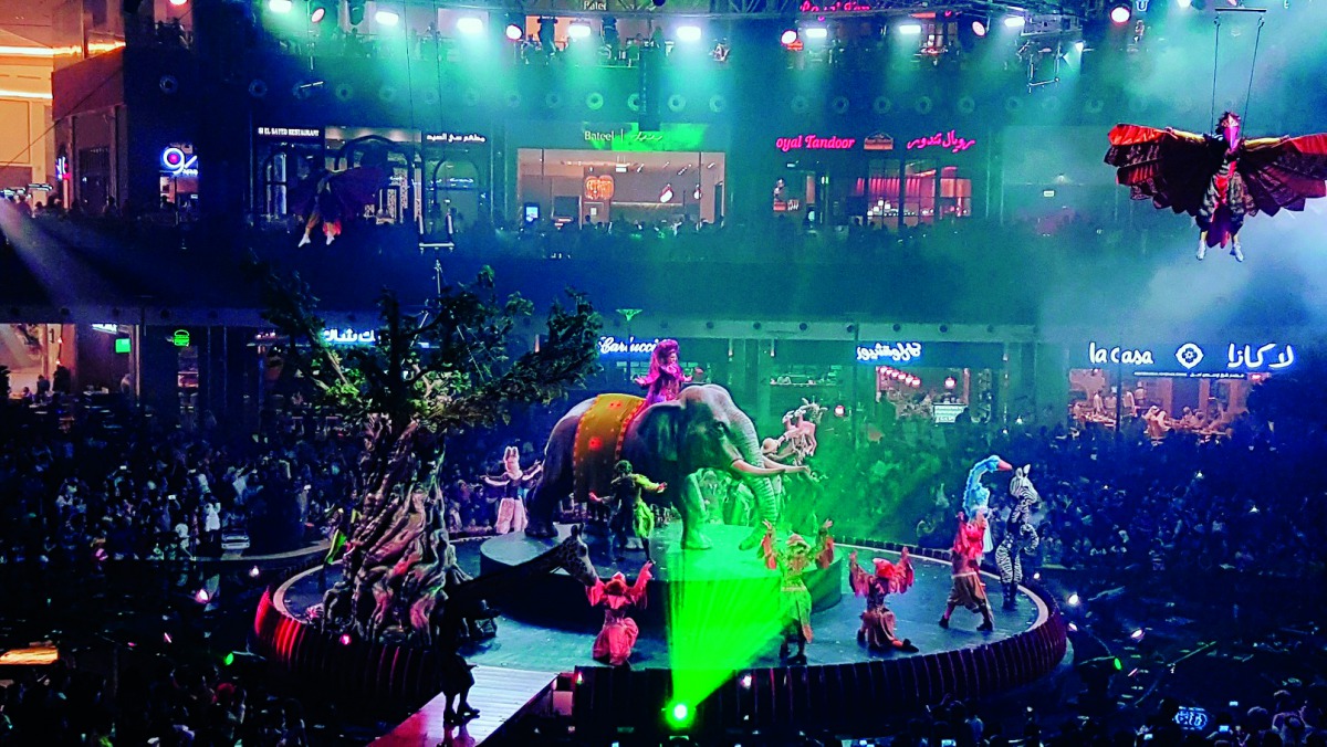 The Oasis stage show at Mall of Qatar.