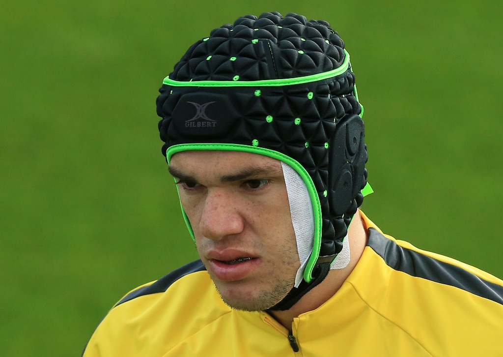 Manchester City's Brazilian goalkeeper Ederson  in Manchester, northwest England on September 12, 2017 . / AFP / Lindsey Parnaby
