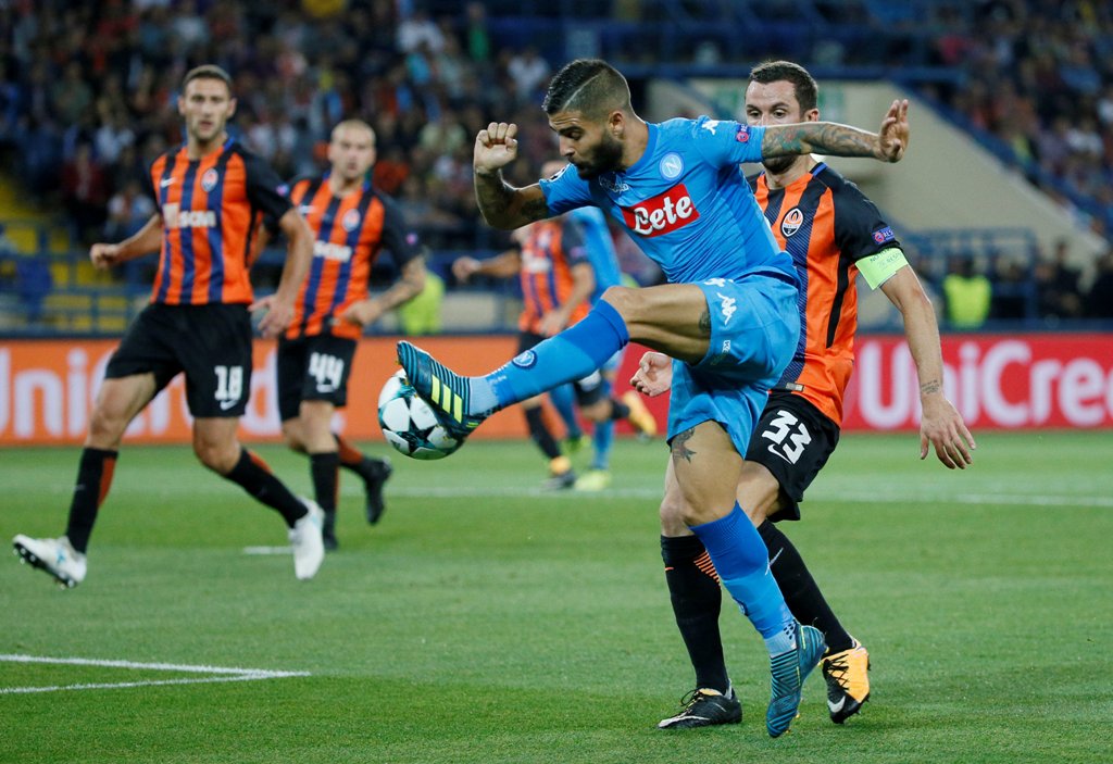 Napoli's Lorenzo Insigne in action REUTERS/Gleb Garanich
