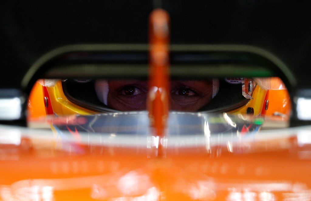 McLaren's Fernando Alonso during practice REUTERS/Edgar Su