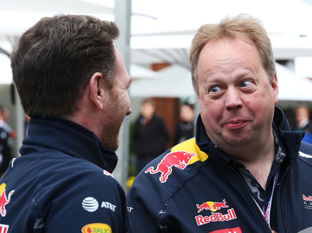 (L) Aston Martin president and CEO Andy Palmer.