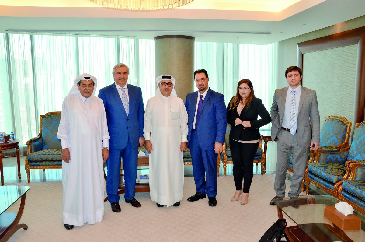 QBA  officials with Russian-Qatari Business Council members.