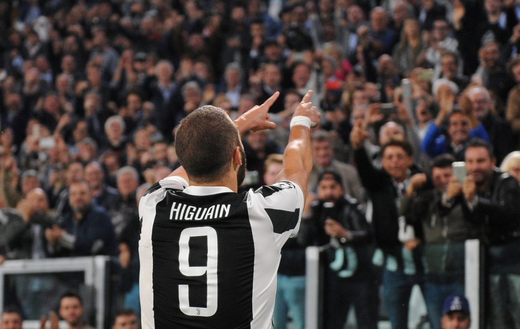 Juventus’ Gonzalo Higuain. REUTERS/Massimo Pinca
