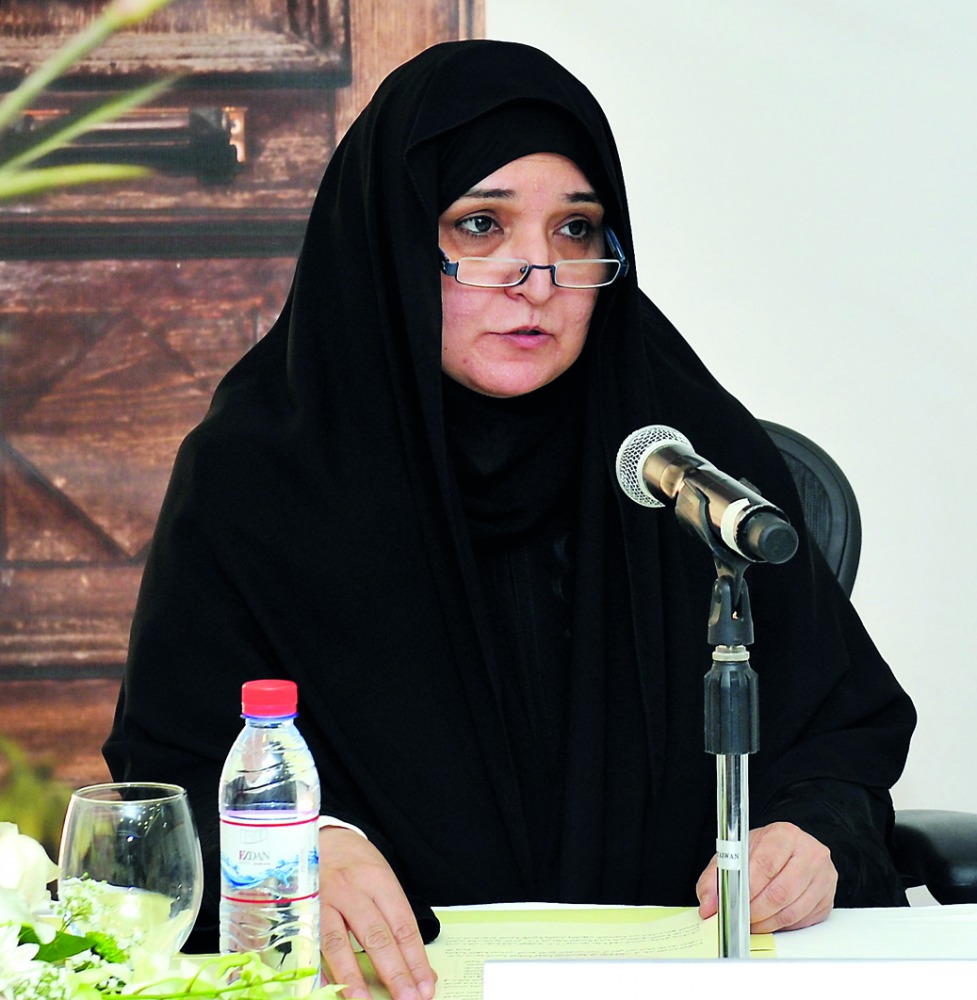 Najat Al Abdullah (left), Director of the Department of Family Affairs at the Ministry of Administrative Development, Labour and Social Affairs