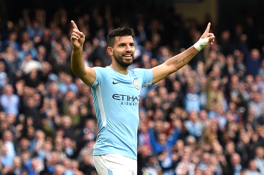 (FILES) Manchester City's Argentinian striker Sergio Aguero. AFP / Oli SCARFF 
