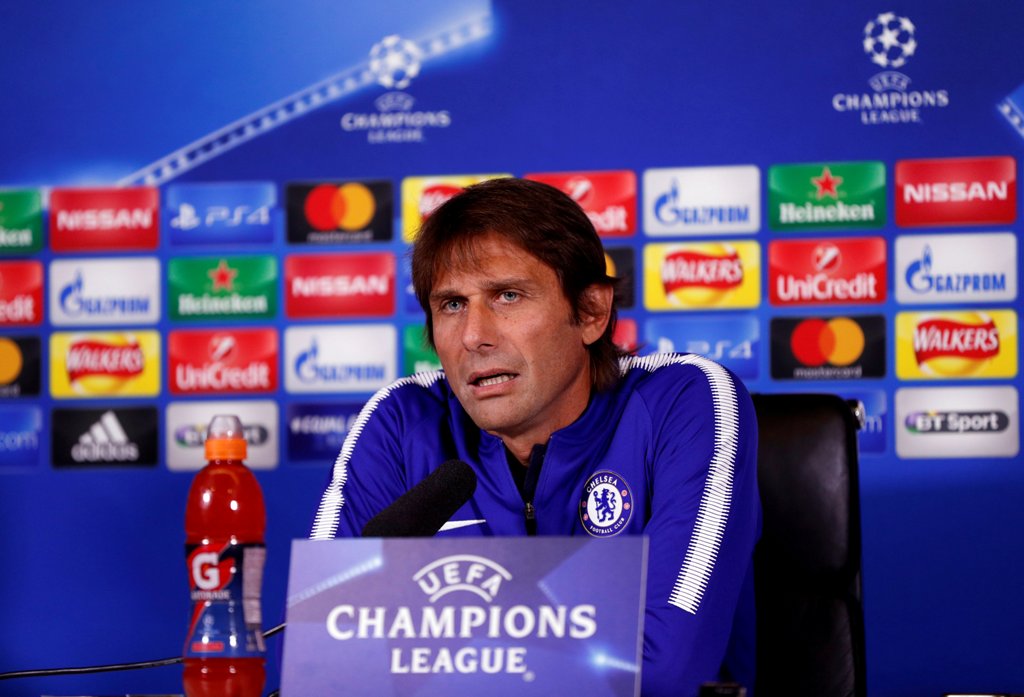 Chelsea manager Antonio Conte during the press conference Action Images via Reuters/John Sibley
