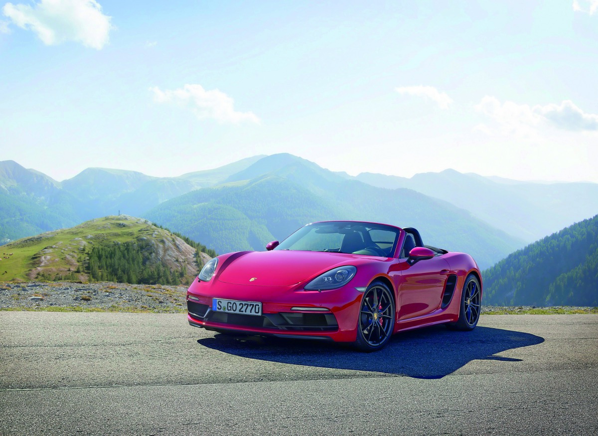 A model of the new Porsche 718 GTS.