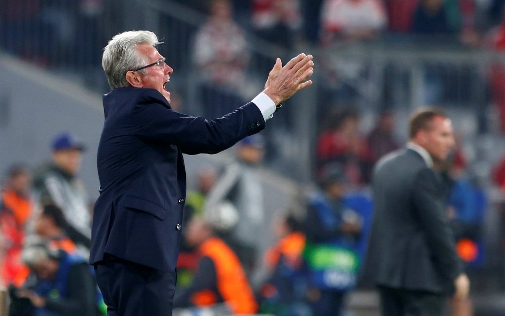 Bayern Munich coach Jupp Heynckes reacts REUTERS/Michaela Rehle
