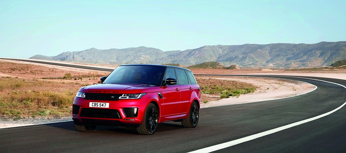 A model of the new Range Rover Sport 2018.