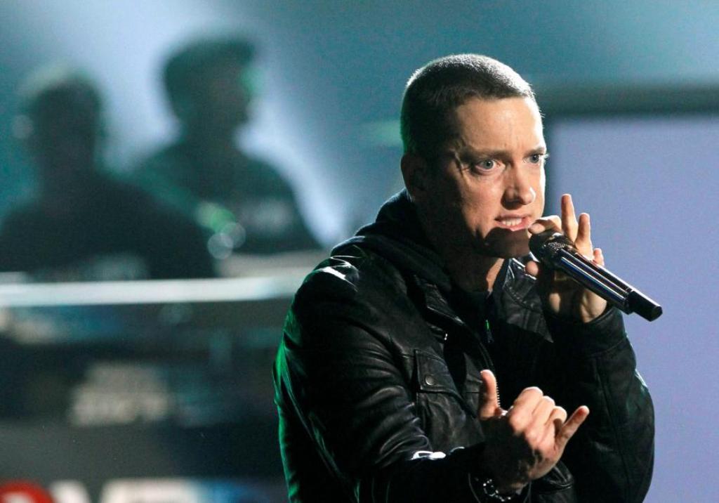 A file photo of US rapper Eminem. Reuter.