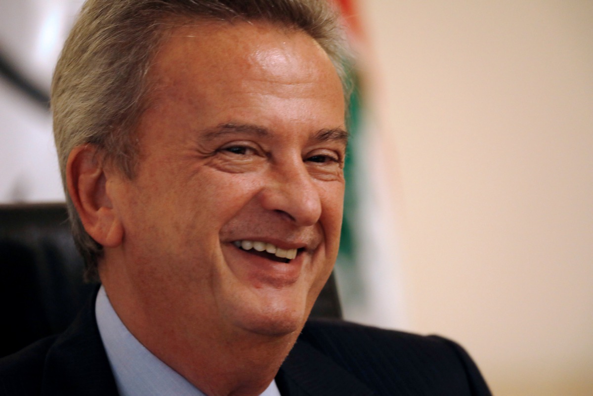 Lebanon's Central Bank Governor Riad Salameh speaks during an interview with Reuters at his office in Central Bank in Beirut, Lebanon October 24, 2017.Reuters/Jamal Saidi