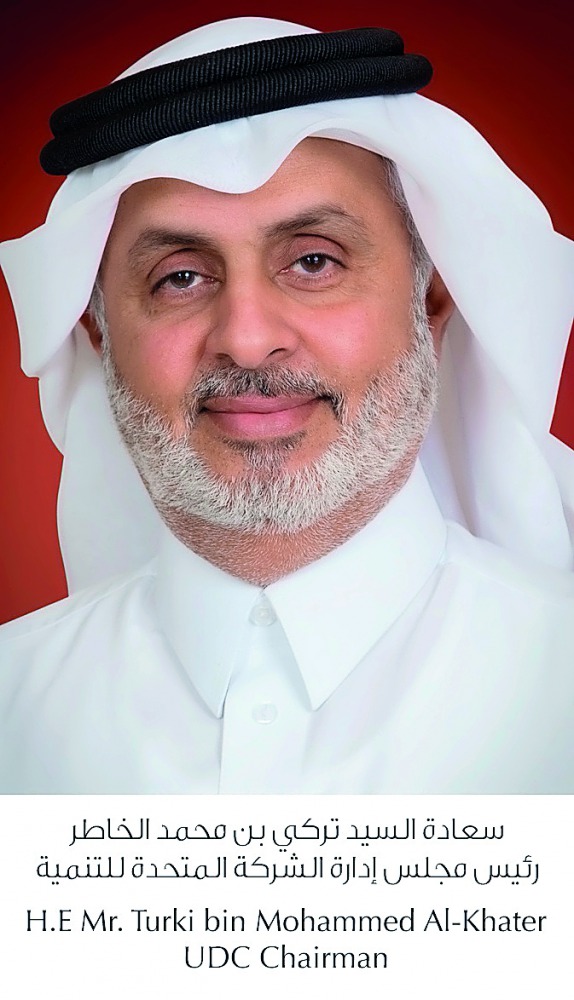 Turki bin Mohammed Al Khater (left), UDC Chairman, and Ibrahim Al Othman, UDC President and Chief Executive Officer